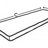 Contoured Outdoor Draw Bench Cushion