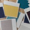 Catalog of Multi-colored cushion fabric
