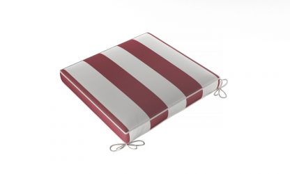 Pad Cushion Pad with Vibrant Red Stripe Fabric
