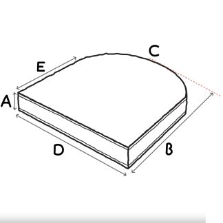 Curved Outdoor Seat Cushion Covers