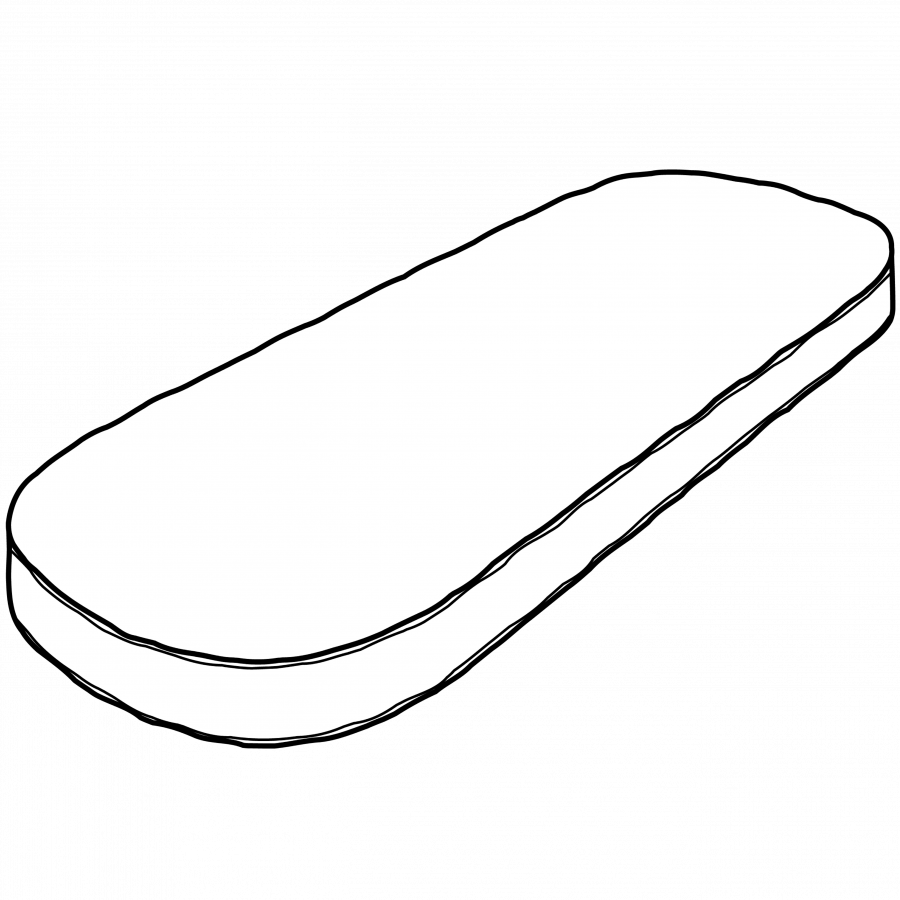 Rounded bench cushion